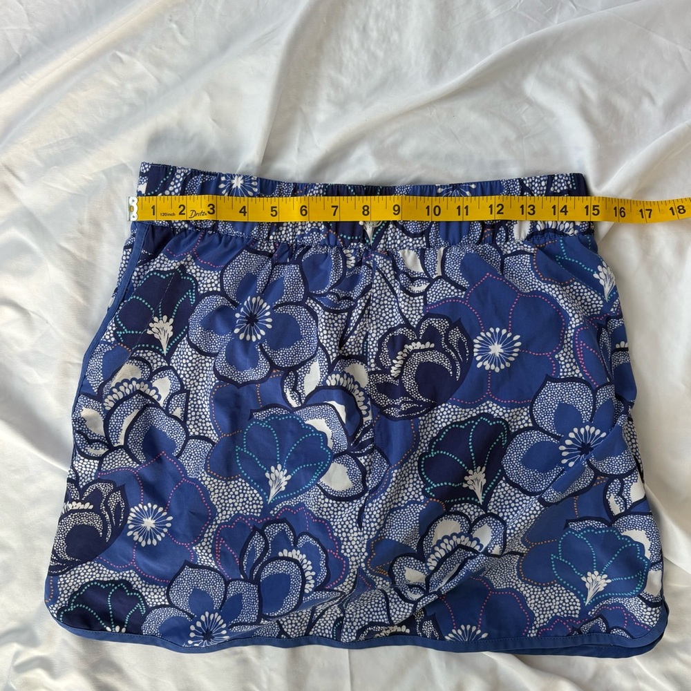 Talbots | Floral Blue Skort Activewear Size MP - Picture 3 of 7